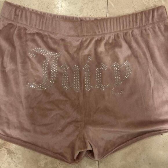 NWOT Set of Y2K Juicy Couture Velour Cheeky Sweat Shorts Sz XL - Picture 2 of 6